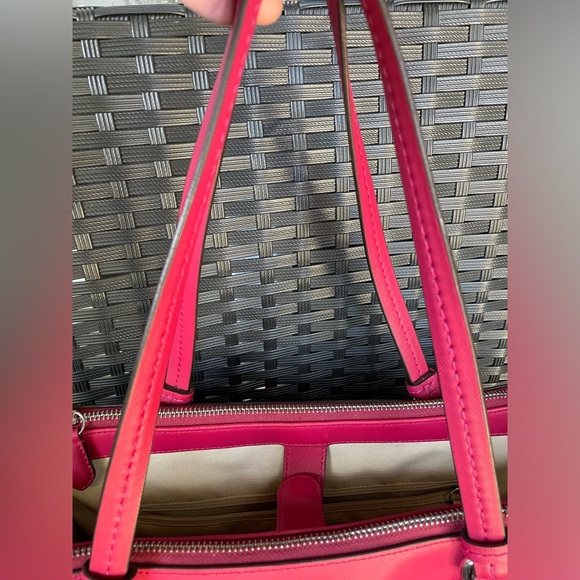 COACH BAG,Coach Rose Red Leather Shoulder Bag,AUTHENTIC COACH BAG - Picture 16 of 17